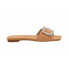 Stuart Weitzman Shine Buckle Slide Sandal