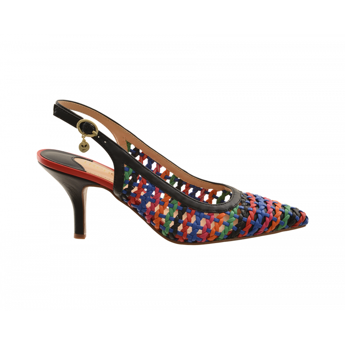 J Renee Mh Multi Interlaced Slingback