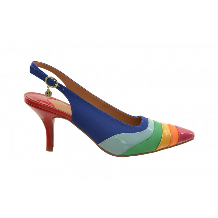 J Renee Multi Mh Sling Back On Kitten Heel