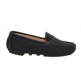 Carvela 1212 Kids Suede Metallic Moccasin